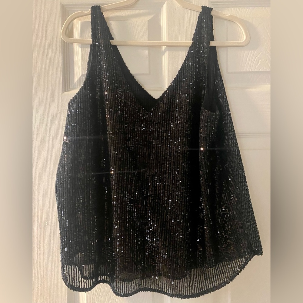 Black Sequence top from Ann Taylor LOFT